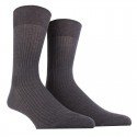 MI-CHAUSSETTE PUR FIL D'ECOSSE A CÔTES
