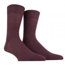 MI-CHAUSSETTE PUR FIL D'ECOSSE A CÔTES 2