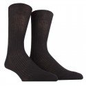 MI-CHAUSSETTE PUR FIL D'ECOSSE A CÔTES