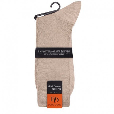 MI-CHAUSSETTE SANS ELASTIQUE FIL D'ECOSSE