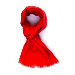 SCARF ONE COLOR - CASHMERE AND WOOL