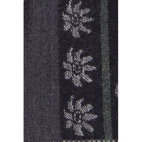 SCARF - PURE NEW WOOL - FLOWERS