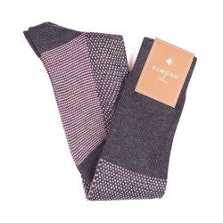 KIMONO GRIS ROSE