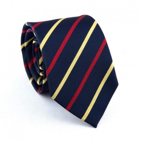 CRAVATE SOIE TISSEE RAYURES CLUB 5