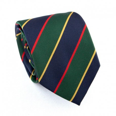 CRAVATE SOIE TISSEE RAYURES CLUB 29