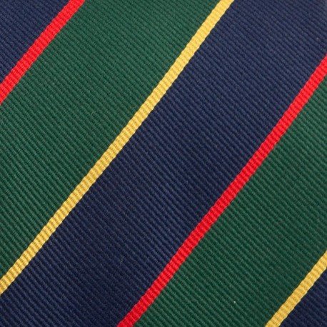 CRAVATE SOIE TISSEE RAYURES CLUB 29