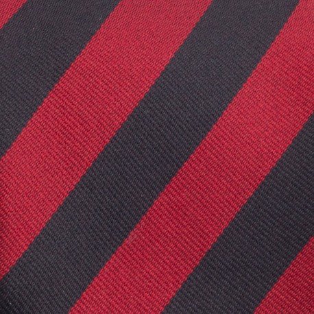 CRAVATE SOIE TISSEE RAYURES CLUB