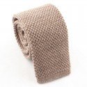 Cravate en tricot laine BOULEAU