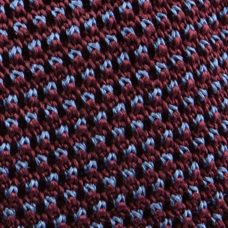 Knit tie silk