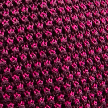 Knit tie silk