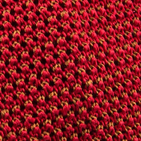 Knit tie silk