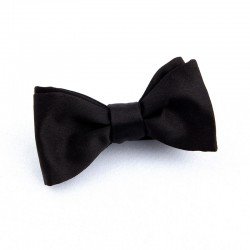 Nœud Papillon satin de soie gris 2