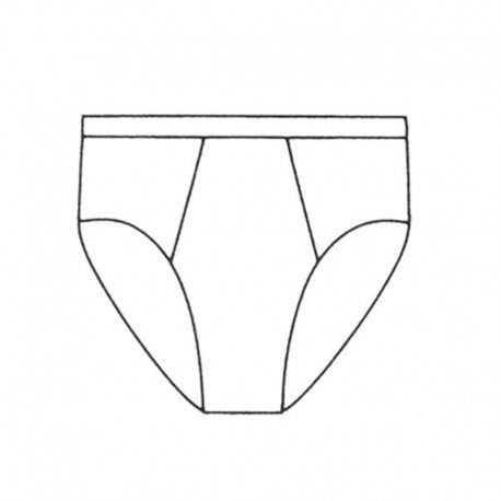 CLOSED BRIEFS, PURE MERCERIZED COTTON, HIGH WAIST