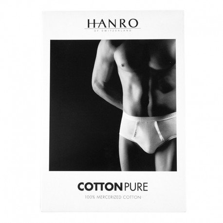 HIGH WAIST BRIEFS, WITH OPENING, PURE MERCERIZED COTTON