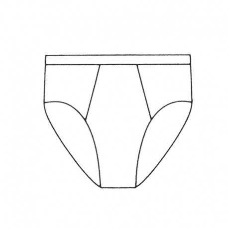 HIGH WAIST BRIEFS, WITH OPENING, PURE MERCERIZED COTTON