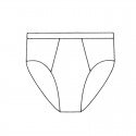 HIGH WAIST BRIEFS, WITH OPENING, PURE MERCERIZED COTTON