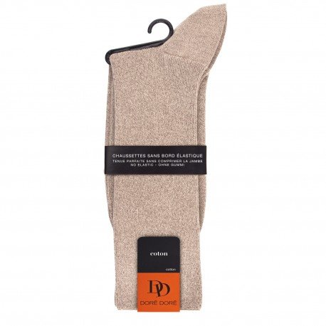CHAUSSETTES SANS ELASTIQUE, COTON RENFORCÉ