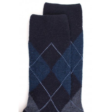 MI-CHAUSSETTES, LAINE RENFORCÉE, CARREAU ÉCOSSAIS