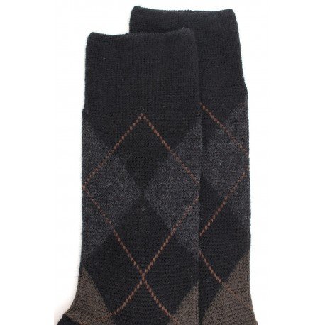 MI-CHAUSSETTES, LAINE RENFORCÉE, CARREAU ÉCOSSAIS