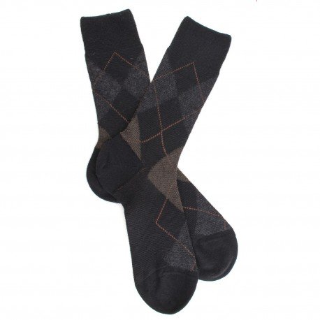 MI-CHAUSSETTES, LAINE RENFORCÉE, CARREAU ÉCOSSAIS