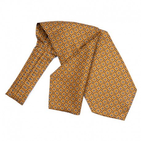 MUSTARD, BROWN/NAVY FLOWERS