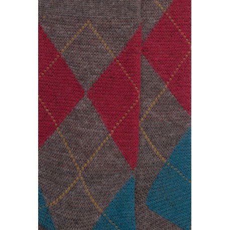 MI-CHAUSSETTES, LAINE RENFORCÉE, CARREAU ÉCOSSAIS