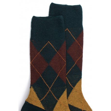 MI-CHAUSSETTES, LAINE RENFORCÉE, CARREAU ÉCOSSAIS