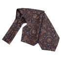 NAVY, BROWN FLOWERS