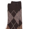 MI-CHAUSSETTES, LAINE RENFORCÉE, CARREAU ÉCOSSAIS