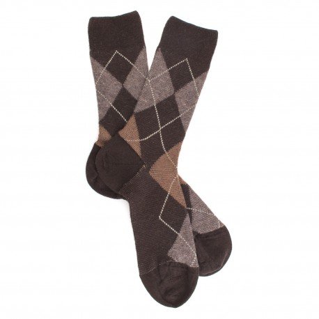 MI-CHAUSSETTES, LAINE RENFORCÉE, CARREAU ÉCOSSAIS