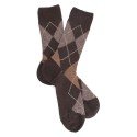 MI-CHAUSSETTES, LAINE RENFORCÉE, CARREAU ÉCOSSAIS