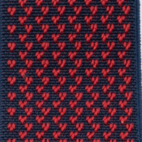 BRETELLES À CLIPS, MARINE V ROUGE