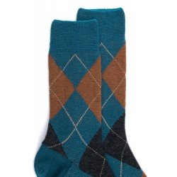 MI-CHAUSSETTES, LAINE RENFORCÉE, CARREAU ÉCOSSAIS 2