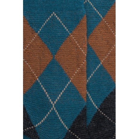 MI-CHAUSSETTES, LAINE RENFORCÉE, CARREAU ÉCOSSAIS