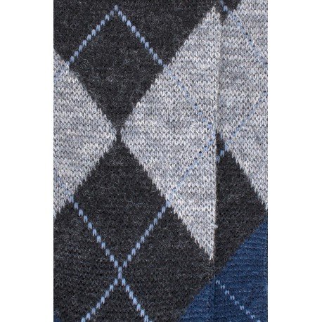 MI-CHAUSSETTES, LAINE RENFORCÉE, CARREAU ÉCOSSAIS