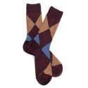 MI-CHAUSSETTES, LAINE RENFORCÉE, CARREAU ÉCOSSAIS