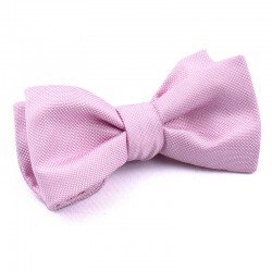 WOVEN BOW TIE PINK
