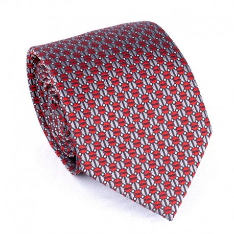 CROISÉ ROUGE/GRIS/MARINE