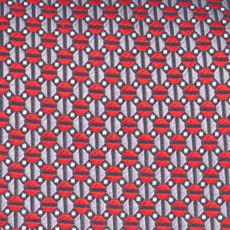 CROISÉ ROUGE/GRIS/MARINE