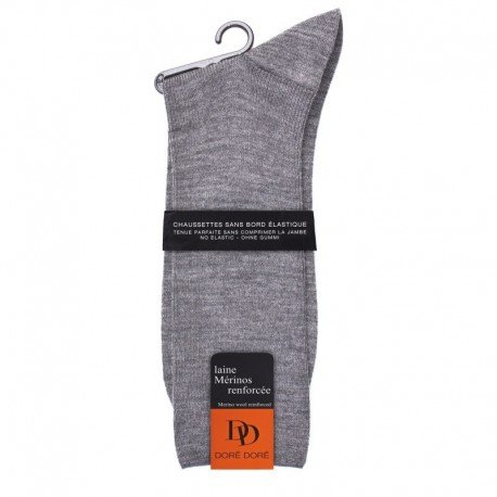 CHAUSSETTES SANS ELASTIQUE, LAINE RENFORCÉE RENFORCÉ