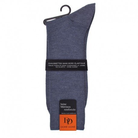 CHAUSSETTES SANS ELASTIQUE, LAINE RENFORCÉE RENFORCÉ