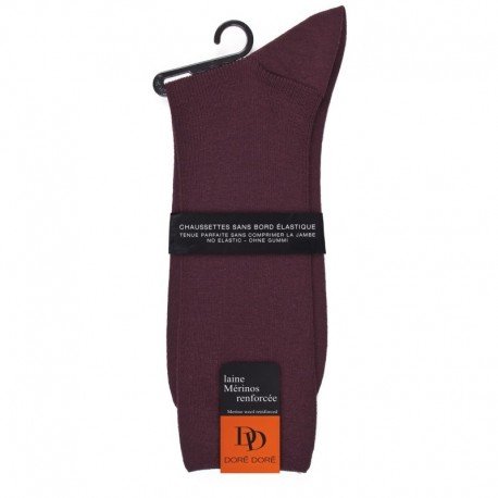 CHAUSSETTES SANS ELASTIQUE, LAINE RENFORCÉE RENFORCÉ