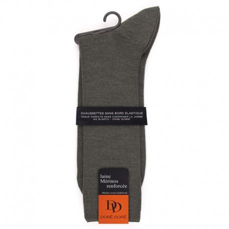 CHAUSSETTES SANS ELASTIQUE, LAINE RENFORCÉE RENFORCÉ