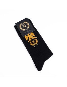 Chaussettes Napoléon brodé doré aigle couronne laurier