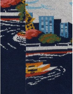 chaussettes coton fantaisie paris tour eiffel 2