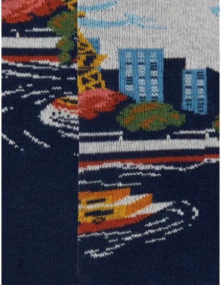 chaussettes coton fantaisie paris tour eiffel