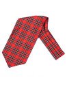ascot lavallière écossais tartan rouge