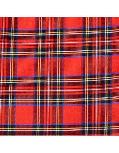 ascot lavallière écossais tartan rouge