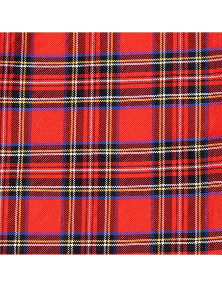 ascot lavallière écossais tartan rouge