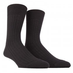 MID SOCK, REINFORCED WOOL WITH RIBS 2